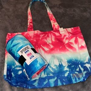 PINK Victoria’s Secret tote and towel
